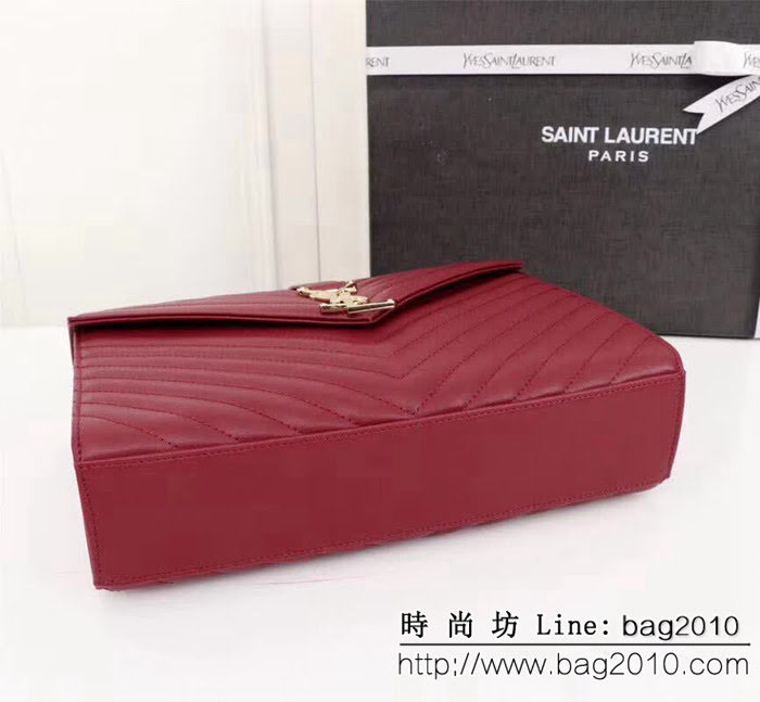 YSL聖羅蘭 經典款 互扣式球紋金屬YSL標誌 原版南非皮肩背包 26588 YAS1187